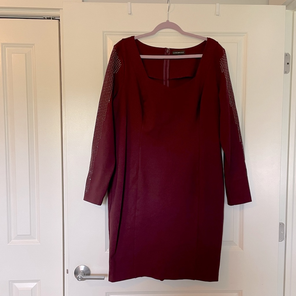 Studded Sleeve Bodycon Dress
